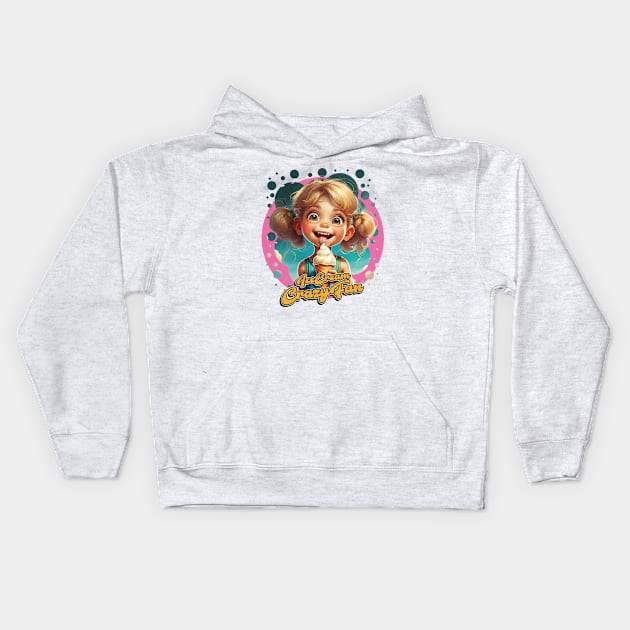 Ice Cream Crazy Fan Kids Hoodie by The Mad Fan Store